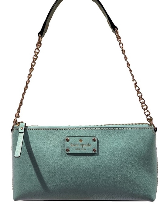kate spade Handbags - Kate Spade Turquoise Blue Leather Shoulder Bag EUC